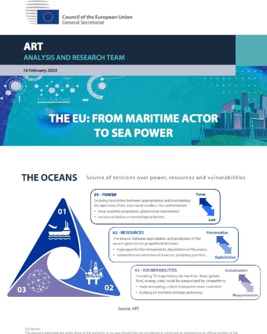 THE EU | FROM MARITIME ACTOR TO SEA POWER