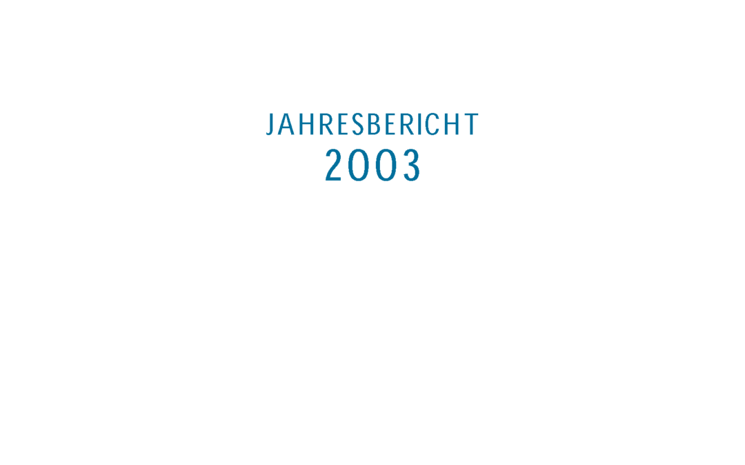 Jahresbericht 2003-2004